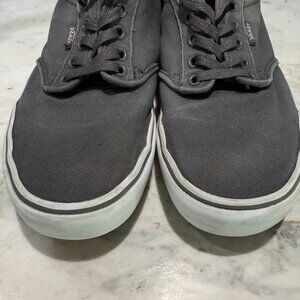 Van Gray and White Atwood Sneakers, Size 11.5